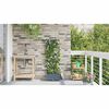 vidaXL Cache-pot de jardin Gris Clair 40 x 40 x 126 cm Acier