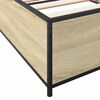vidaXL Cadre de lit sans matelas chêne sonoma 75x190 cm