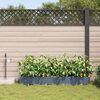 vidaXL Cache-pot de jardin 4 pcs Gris Clair Acier
