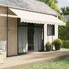 vidaXL Auvent r&eacute;tractable cr&egrave;me 400x150 m tissu et acier