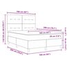 vidaXL Lit &agrave; ressorts avec matelas Taupe 160 x 200 cm tissu