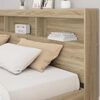 vidaXL T&ecirc;te de lit de rangement Ch&ecirc;ne Sonoma 200 cm Bois d'ing&eacute;nierie