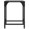 vidaXL Table basse avec dessus en verre transparent 30x30x40 cm acier