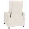 vidaXL Fauteuil de massage Beige Tissu microfibre