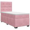 vidaXL Lit boxspring avec matelas Rose 100 x 200 cm Velours