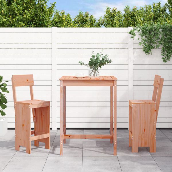 vidaXL Ensemble de bar de jardin 3 pcs bois massif de Douglas