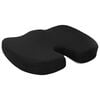 vidaXL Coussin d&rsquo;assise Couleur unie Noir 47 x 36,5 x 8 cm