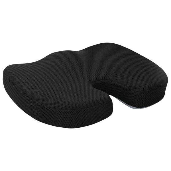 vidaXL Coussin d&rsquo;assise Couleur unie Noir 47 x 36,5 x 8 cm