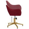 vidaXL Chaise pivotante de salle &agrave; manger Rouge bordeaux Velours