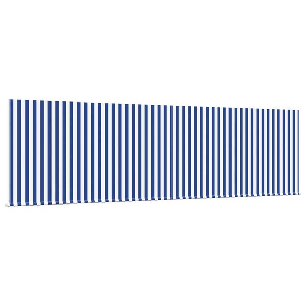 vidaXL Auvent R&eacute;tractable Bleu et Blanc 400 &times; 300 cm