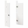 vidaXL Porte de cuisine 2 pcs Blanc 50 x 9 x 82 cm Bois de pin massif