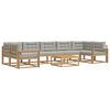 vidaXL Ensemble de canap&eacute;s d'ext&eacute;rieur 6 pc Blanc et gris clair