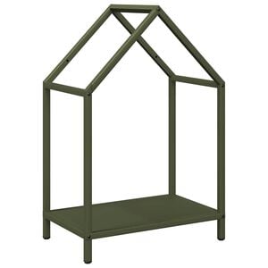 vidaXL Portant de bois chauffage vert olive 40x25x60 cm