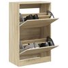 vidaXL Armoire &agrave; chaussures ch&ecirc;ne sonoma 60x34x96,5 cm bois ing&eacute;nierie