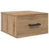 vidaXL Cabinet de chevet ch&ecirc;ne artisanal 35 x 35 x 20 cm