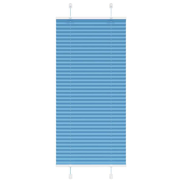 vidaXL Store pliss&eacute; bleu 60x150 cm largeur du tissu 59,4 cm polyester