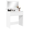 vidaXL Tables de maquillage pour chambre Blanc 80 x 39,6 x 135 cm