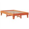 vidaXL Lit biblioth&egrave;que sans matelas cire marron 140x190 cm pin massif