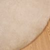 vidaXL Tapis en Fourrure Synth&eacute;tique de Lapin Olite Taupe &Oslash; 160 cm