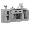 vidaXL Buffets 3 pcs gris b&eacute;ton bois d'ing&eacute;nierie
