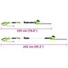 vidaXL Taille-haie &eacute;lectrique &agrave; perche t&eacute;lescopique 41 cm 550 W