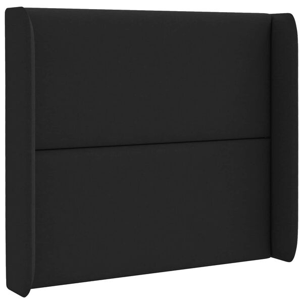 vidaXL Oreille de t&ecirc;te de lit Noir 80 x 16 x 4 cm tissu