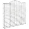 vidaXL Paniers &agrave; gabions arqu&eacute;s 6 pcs 200x50x180/200 cm Fer galvanis&eacute;