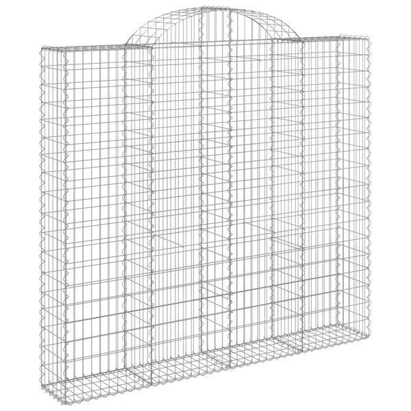 vidaXL Paniers &agrave; gabions arqu&eacute;s 6 pcs 200x50x180/200 cm Fer galvanis&eacute;