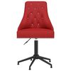 vidaXL Chaise pivotante de bureau Rouge bordeaux Velours