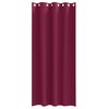 vidaXL Rideaux occultants avec anneaux 2 pcs Bordeaux 225 x 140 cm