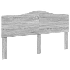 vidaXL T&ecirc;te de lit Gris Sonoma 200 cm Bois d'ing&eacute;nierie