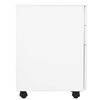vidaXL Classeur mobile Blanc 39x45x60 cm Acier