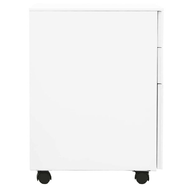 vidaXL Classeur mobile Blanc 39x45x60 cm Acier