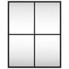 vidaXL Miroir mural noir 40x50 cm rectangulaire fer