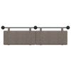 vidaXL T&ecirc;te de lit suspendue Uni Gris 190 x 55 x 5 cm PU antique