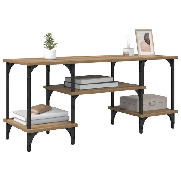 vidaXL Meuble TV Ch&ecirc;ne artisanal 102 x 35 x 45,5 cm