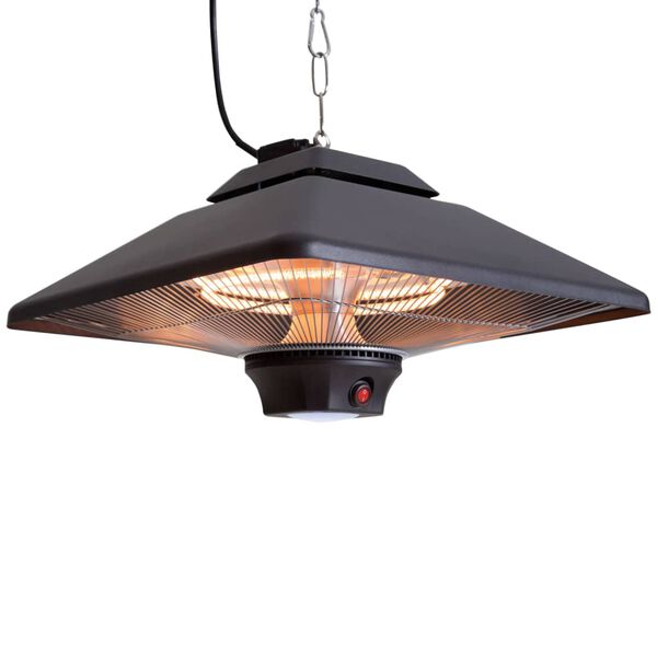 Sunred Chauffage suspendu Spica Square 2000 W Halog&egrave;ne Noir CE17SQ-B