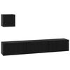 vidaXL Ensemble meuble TV 4 pc Ch&ecirc;ne noir Bois d'ing&eacute;nierie