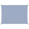 vidaXL Voile d'ombre Bleu et Blanc 7 x 5 m 100 % polyester Oxford