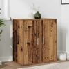 vidaXL Armoires à chaussures 2 pcs vieux bois bois d'ingénierie