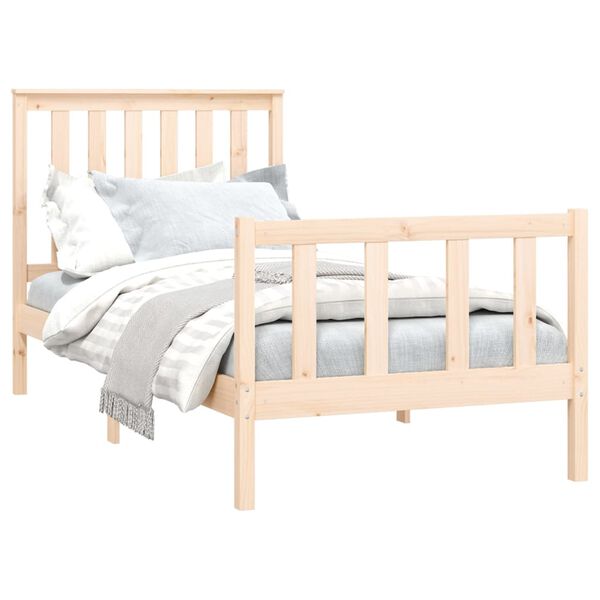 vidaXL Cadre de lit sans matelas 100x200 cm bois massif de pin