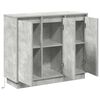 vidaXL Buffet LED Gris b&eacute;ton 90 x 32 x 75 cm Bois d'ing&eacute;nierie