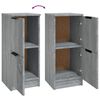 vidaXL Buffets 2 pcs Sonoma gris 30x30x70 cm Bois d'ing&eacute;nierie