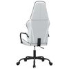 vidaXL Chaise de jeu Blanc et noir Similicuir