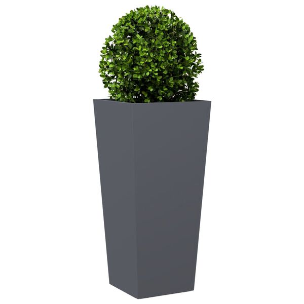 vidaXL Jardini&egrave;re anthracite 35x35x75 cm acier