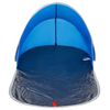 vidaXL Tente de plage bleu azuré escamotable imperméable