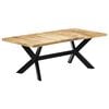 vidaXL Table de salle à manger 200x100x75 cm Bois de manguier solide