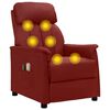 vidaXL Fauteuil de massage &eacute;lectrique Rouge bordeaux Similicuir