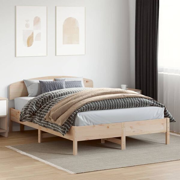 vidaXL Cadre de lit sans matelas 150x200 cm bois de pin massif