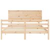 vidaXL Cadre de lit sans matelas 160x200 cm bois massif